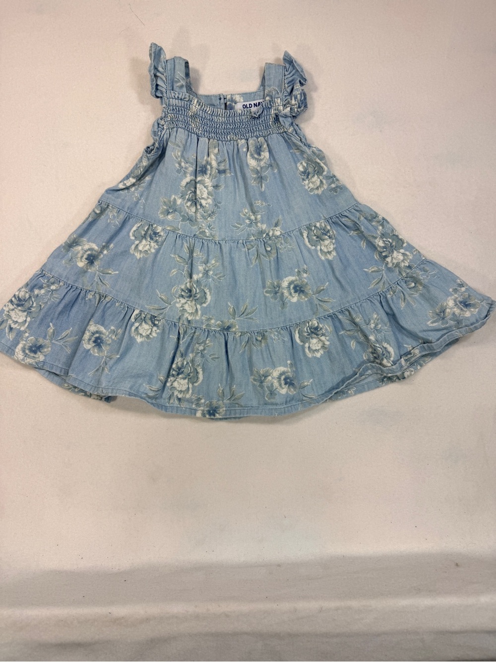 Old Navy Blue Floral Tiered Girl's Skirted Bottoms